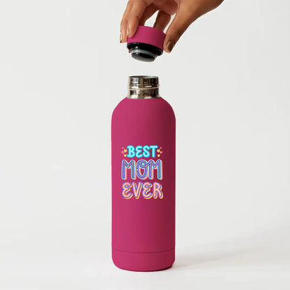 Perfect Mother’s Day Gift  500ml Stainelss Steel Water Bottle – Best Mom Ever