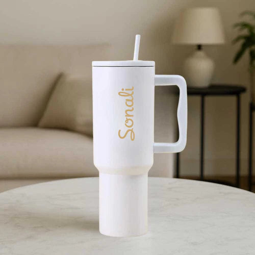 Nutcase Custom Hot and Cold Water Tumbler with Lid and Straw Large Travel Cups 1200ml