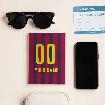 Personalized Passport Holder Passport Cover - Football Jersey Name & Number