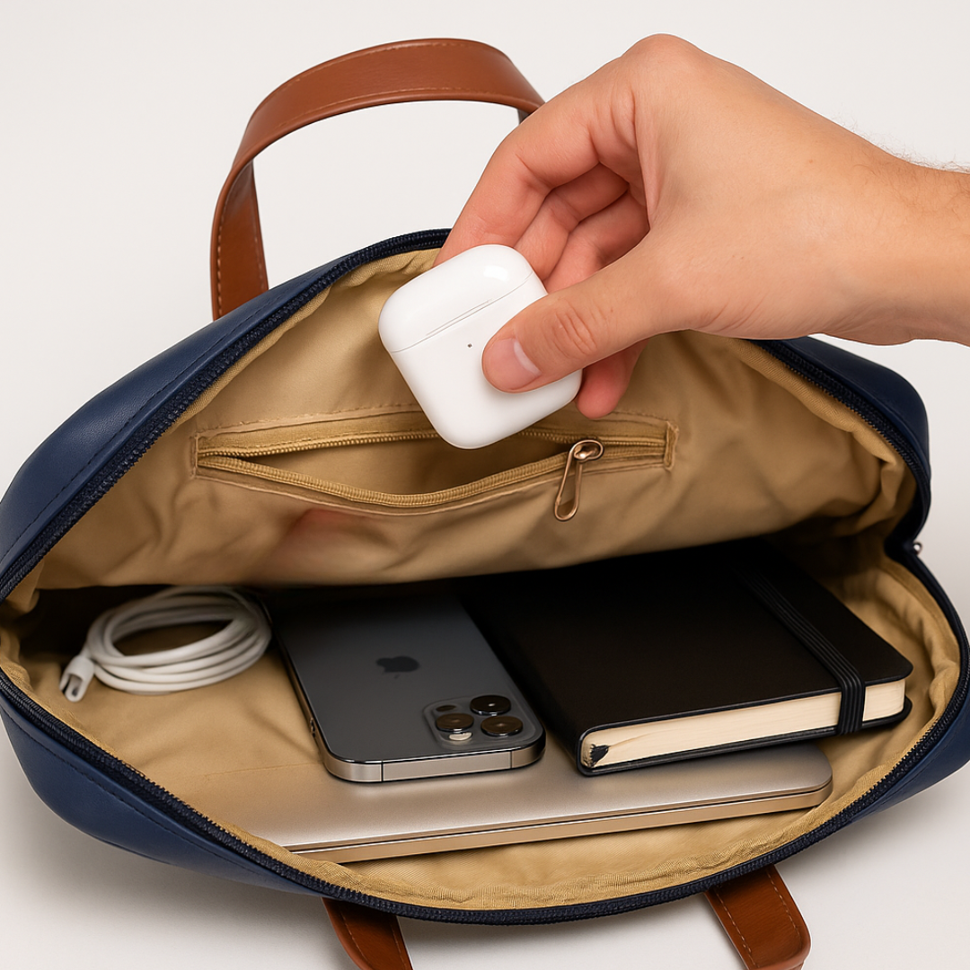 Personalized Office Laptop Bags with Name - Duo Tone Premium Laptop Carry Bag for up to 15” laptops