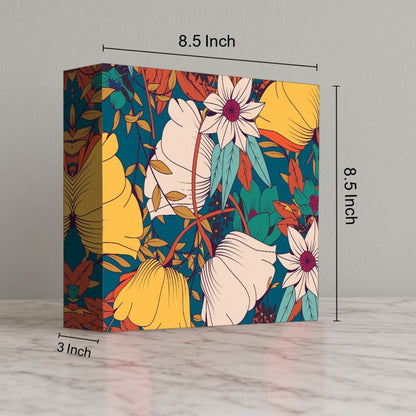 Designer LED Lamp – Floral Wall & Table Light | Soft Glow Night Lamp for Bedroom, Temple & Home Décor