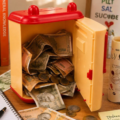 Custom ATM Piggy Bank for Kids with Music & Name Personalization | Birthday Gift & Return Gift