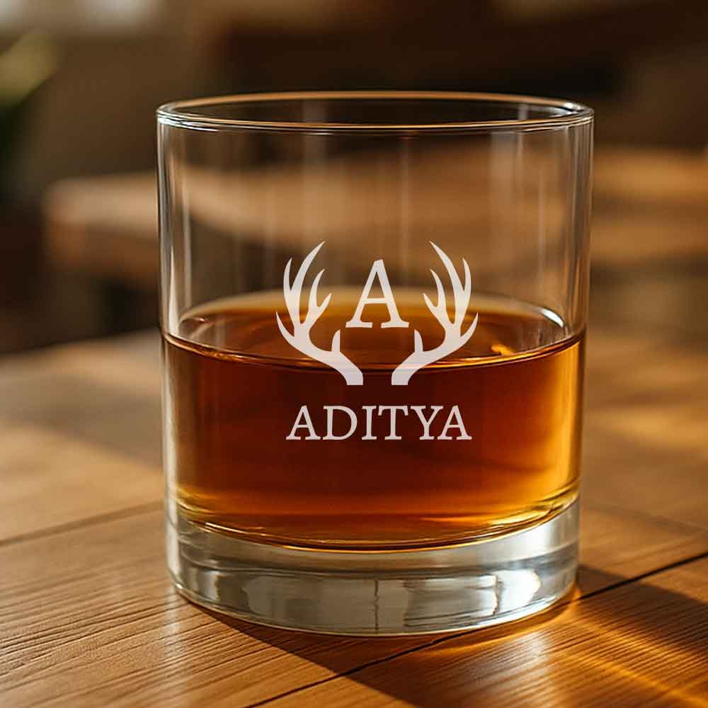 Customized Whiskey Alcohol Glass -Gift for Boyfriend Husband Father
