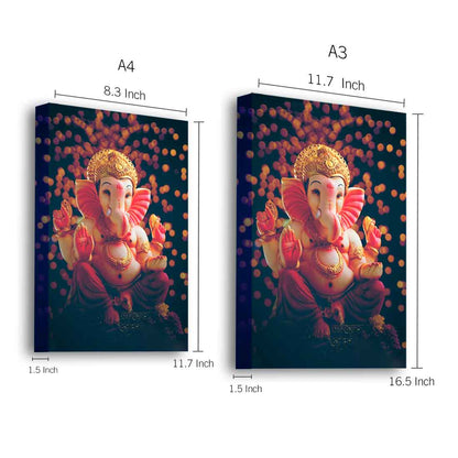 LED Ganesha Photo Frame with HD Print – Perfect for Pooja Room, Living Space, or Gifting