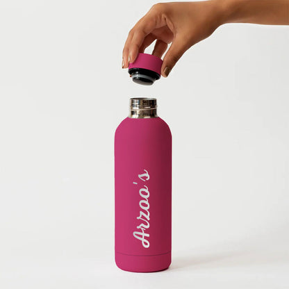 Custom Insulated Water Bottles Stainless Steel  Bottle for Travel Office Gym Home - BPA Free, Leakproof