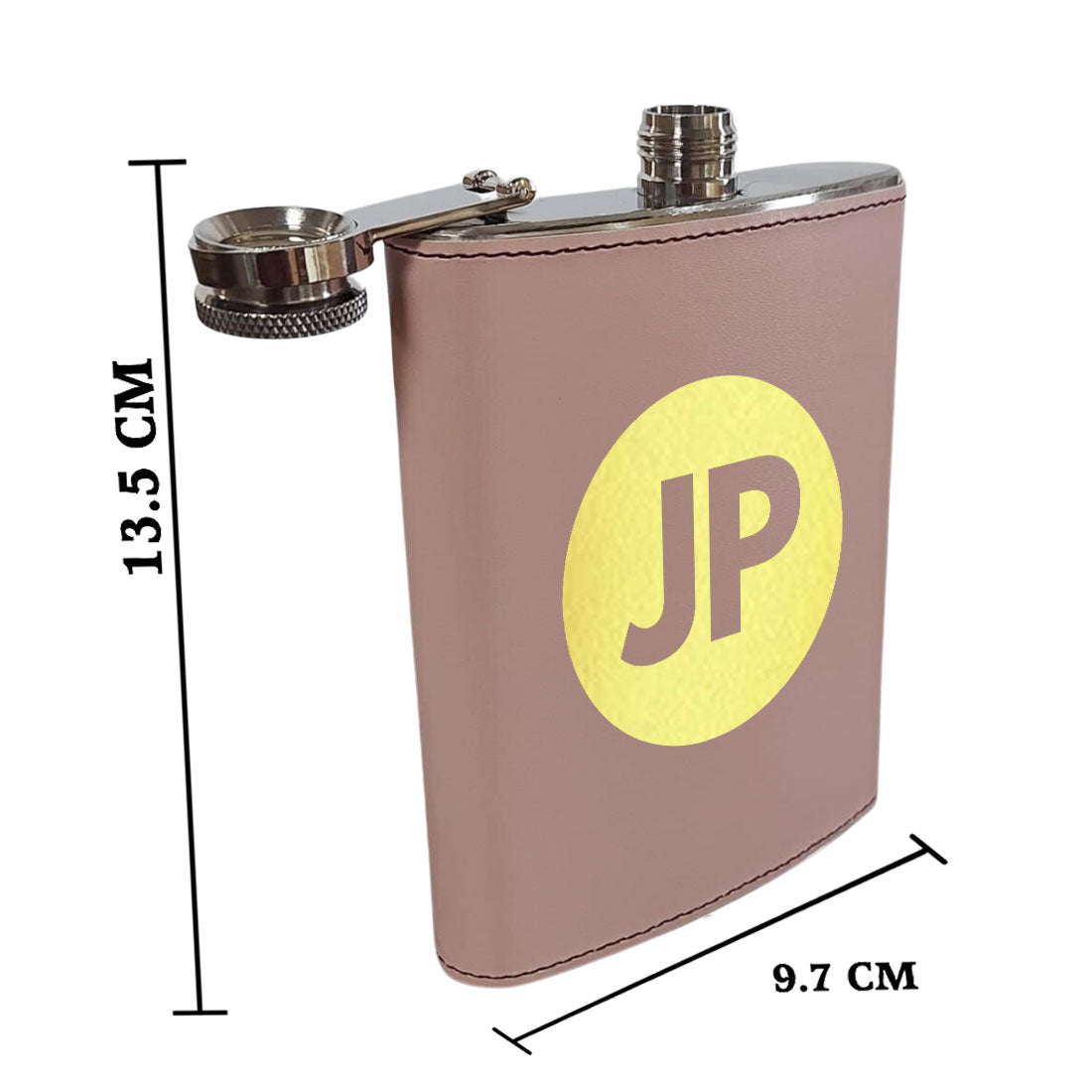 Pink PU Leather Hip Flask With Name Personalized Gifts For Women