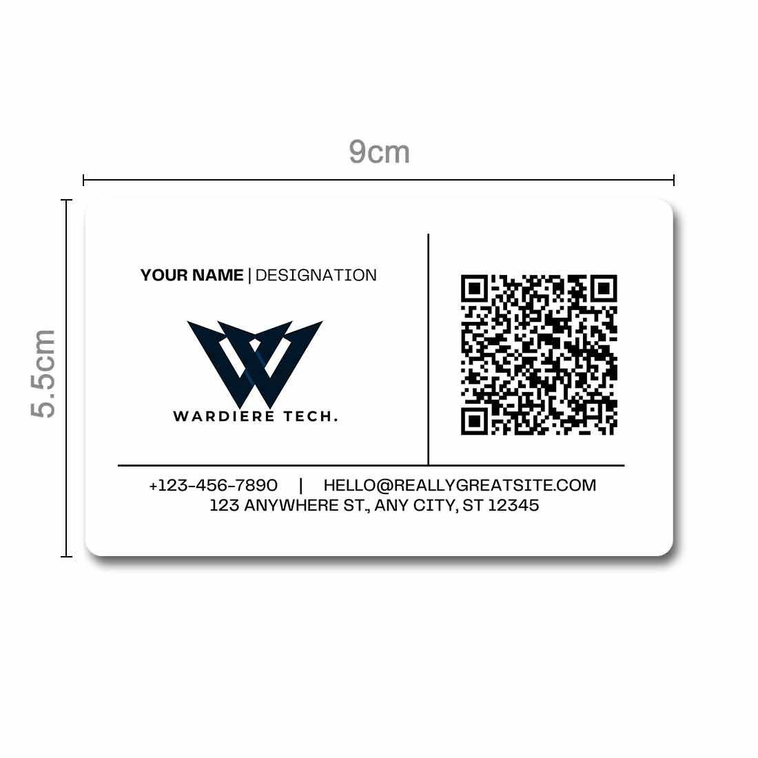 Customized QR Code Visiting Card Smart Digital Contactless NFC Cards ...