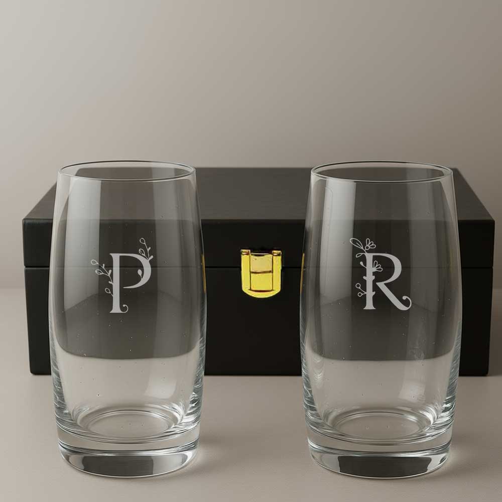 Personalized Tall Glasses for Cocktails – Engraved Premium Drinkware
