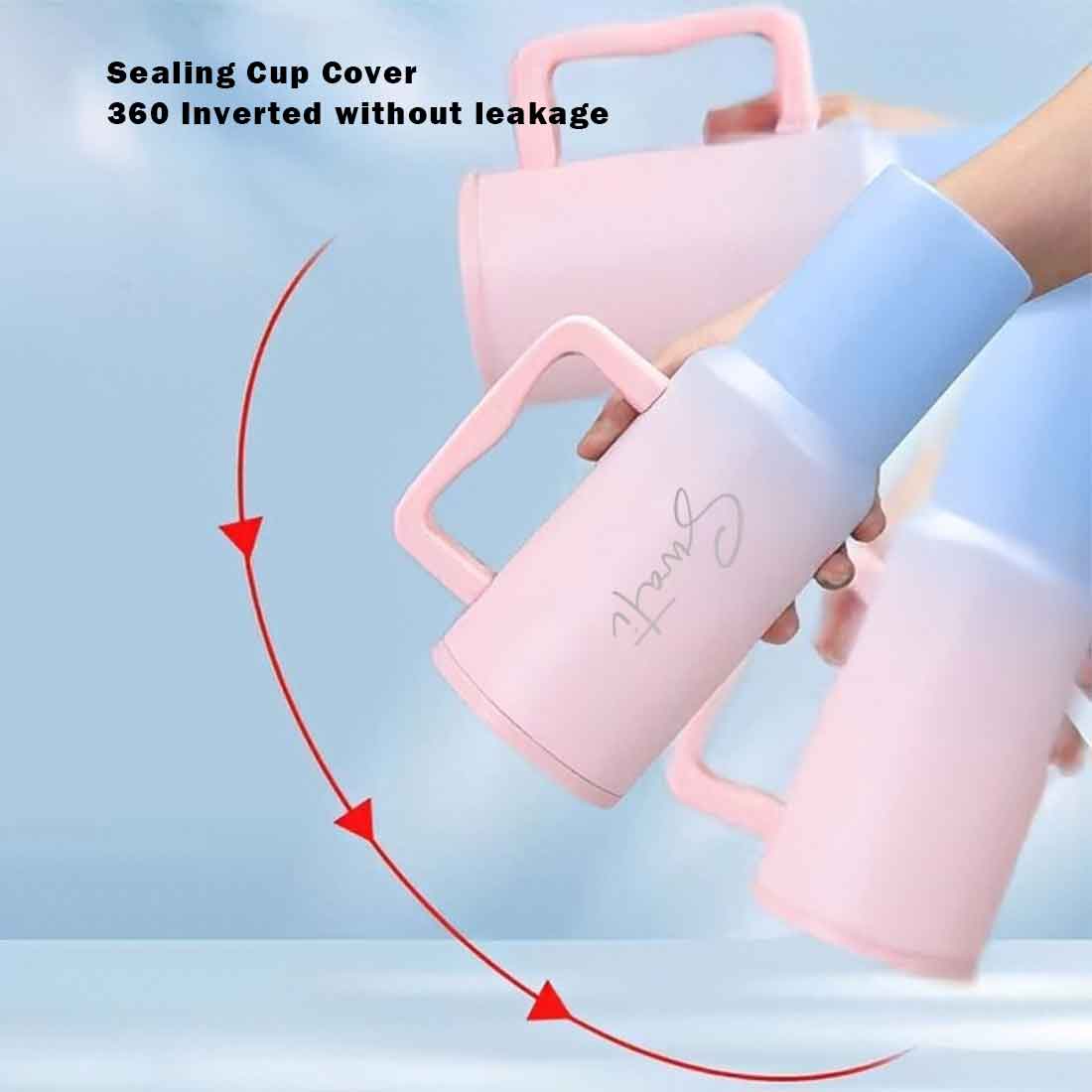 Nutcase Personalized Tumbler with Straw and Lid - Insulated Vacuum Travel Flask 1200ml