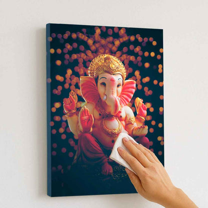LED Ganesha Photo Frame with HD Print – Perfect for Pooja Room, Living Space, or Gifting