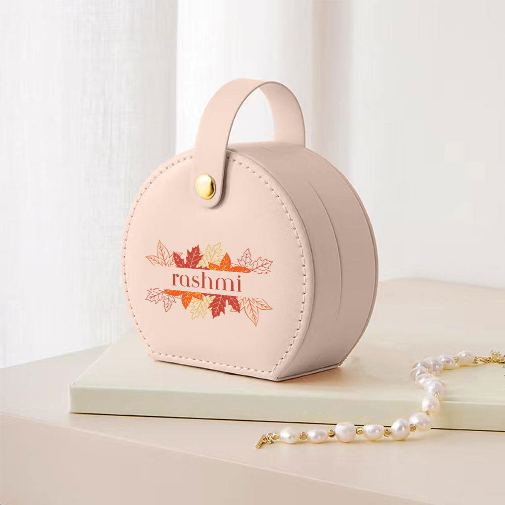 Personalized Jewelry Box for Women, Earring, Ring, Necklace - Cute Jewellery Organizer