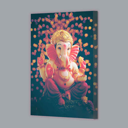 LED Ganesha Photo Frame with HD Print – Perfect for Pooja Room, Living Space, or Gifting