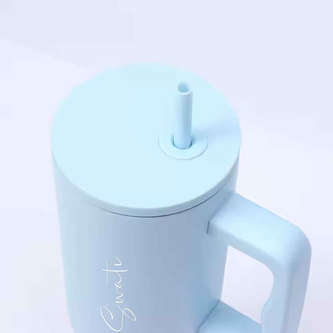 Nutcase Personalized Tumbler with Straw and Lid - Insulated Vacuum Travel Flask 1200ml