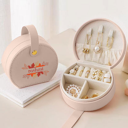 Personalized Jewelry Box for Women, Earring, Ring, Necklace - Cute Jewellery Organizer