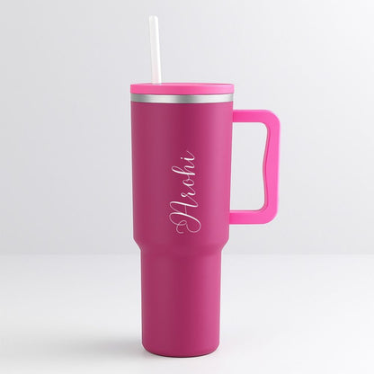 Nutcase Personalized Insulated Tumbler with Straw and Lid Large Travel Cups 1200ml