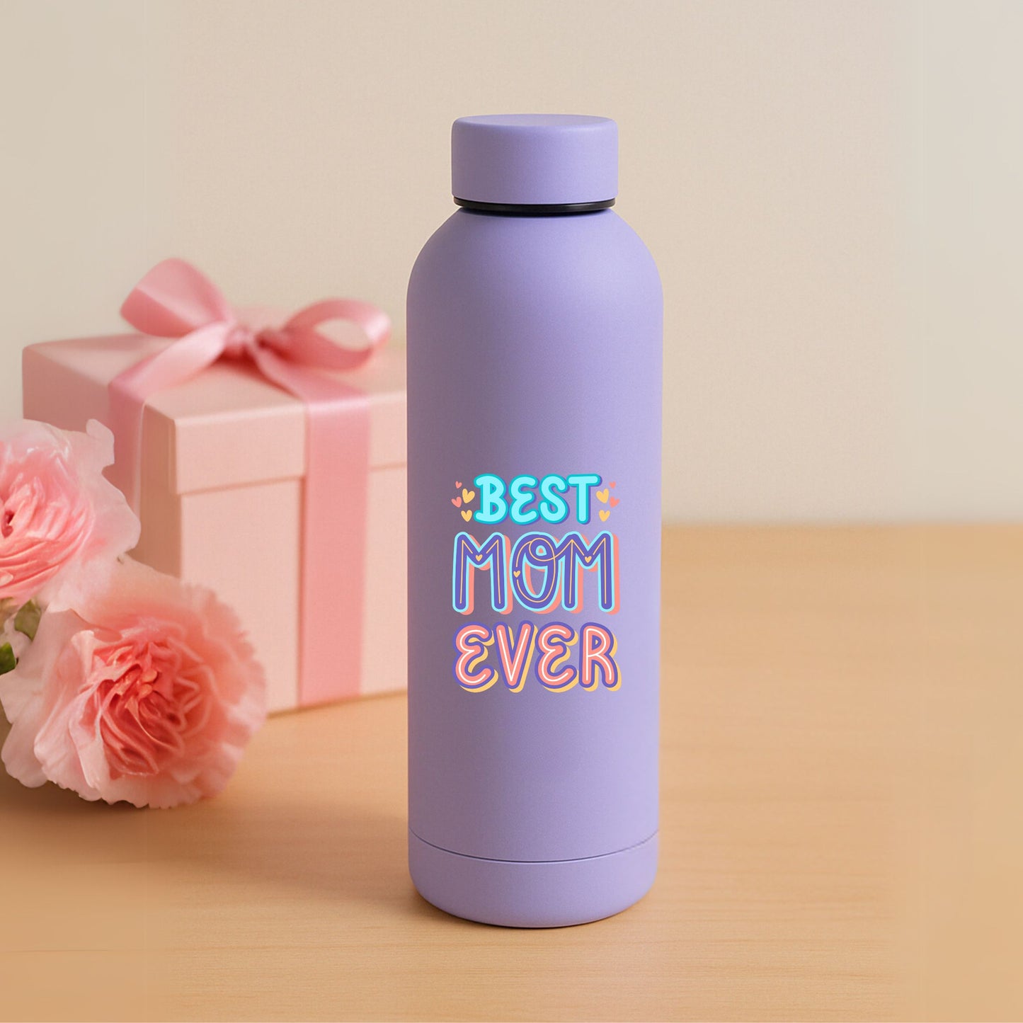 Perfect Mother’s Day Gift  500ml Stainelss Steel Water Bottle – Best Mom Ever