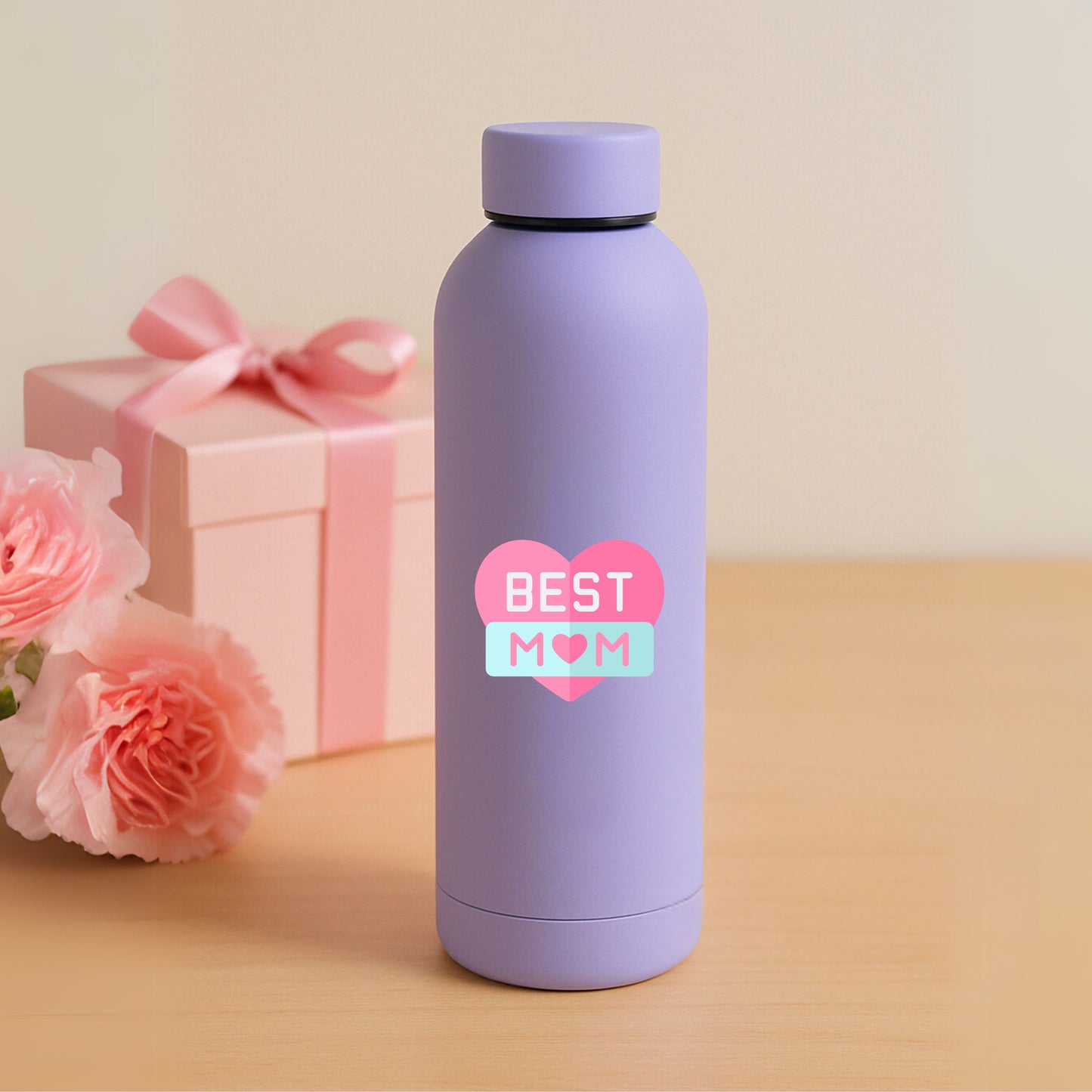 Perfect Mother’s Day Gift  500ml Stainelss Steel Water Bottle – Best Mom Ever