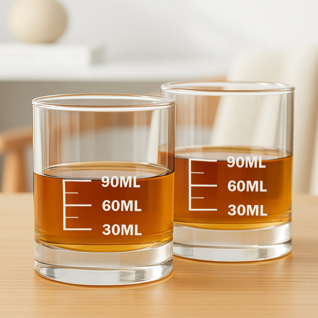 Whiskey Glasses Liquor Glass-  Anniversary Birthday Gift Funny Gifts for Husband Bf - 30ML 60ML 90ML