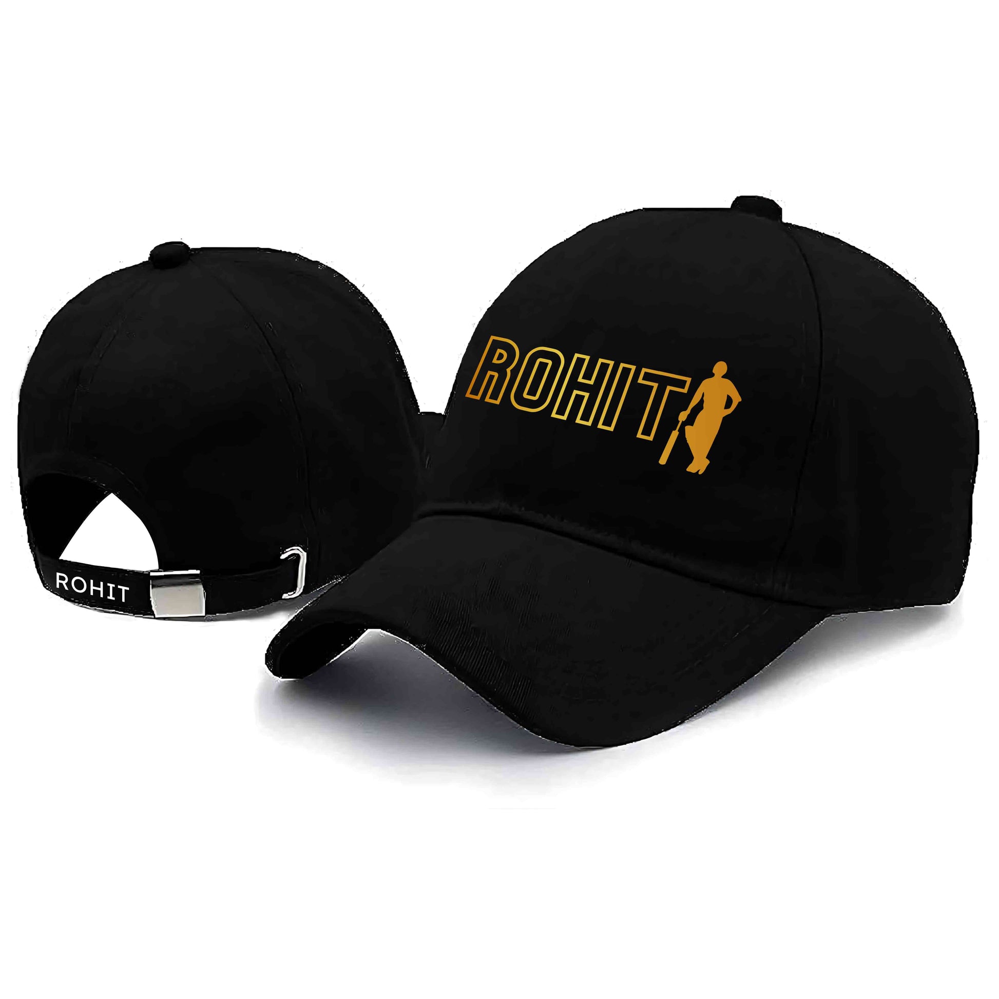 Mens Black Cap Personalized Name on Black Caps Nutcase India