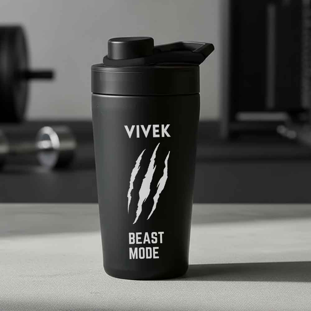 Custom Shaker Bottle for Protein Mixer Sippers Gym Workouts with Whisk Ball