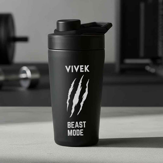 Custom Shaker Bottle for Protein Mixer Sippers Gym Workouts with Whisk Ball