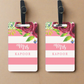 Personalized Suitcase Tags for Mrs - Women Luggage Tags - Set of 2
