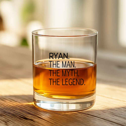 Classic Personalized Whiskey Glass with Name-Birthday Gift for your boss