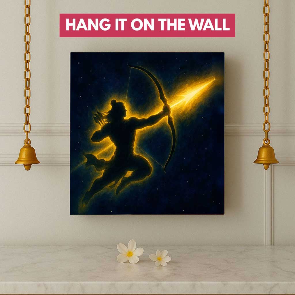 Shree Ram Wall Lamp – LED Night Light for Home Temple & Pooja Room Decoration