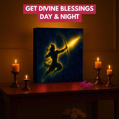 Shree Ram Wall Lamp – LED Night Light for Home Temple & Pooja Room Decoration