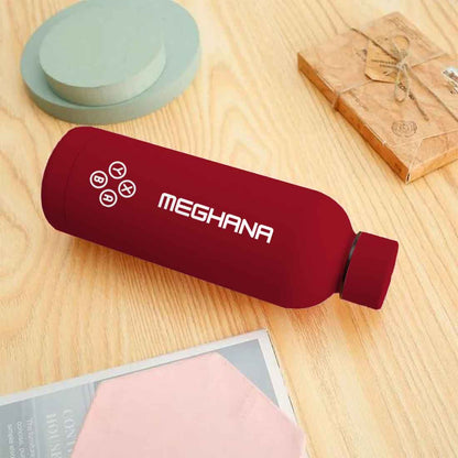 Customized Insulated Water Bottle 500ML Stainless Steel for Travel Office Gym Home - BPA Free, Leakproof
