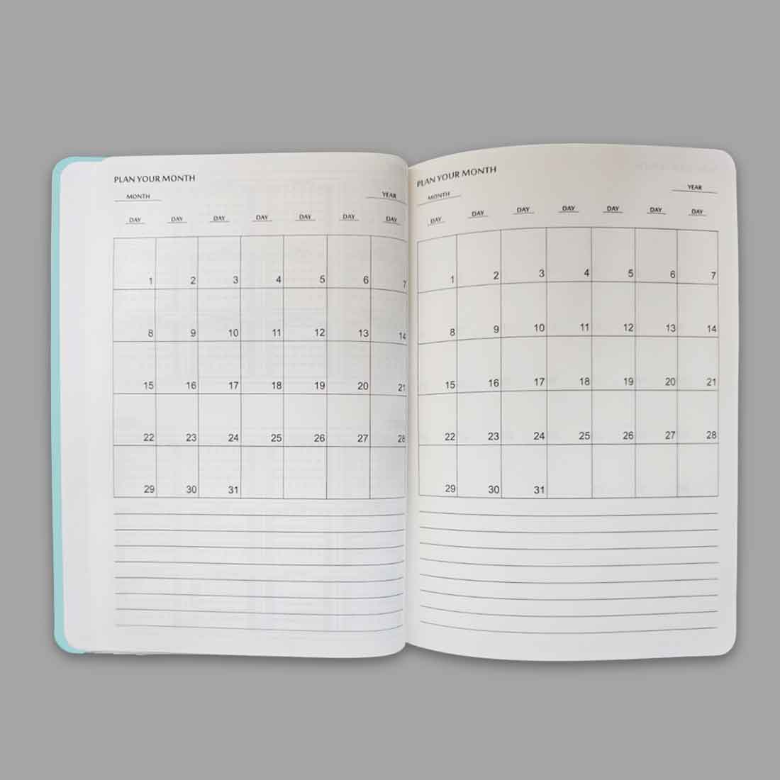 Nutcase Personalized Diary A5 Size with Premium Hard Cover, Calendar & Planner