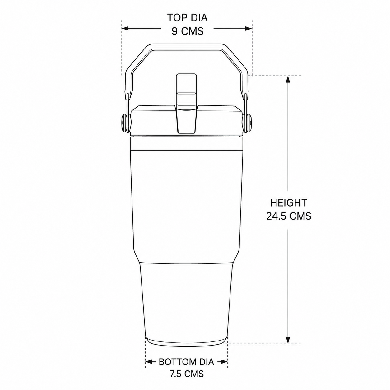 Nutcase Personalized Double Wall Insulated Water Bottle 900ml - BPA-free Vacuum Sipper Bottle