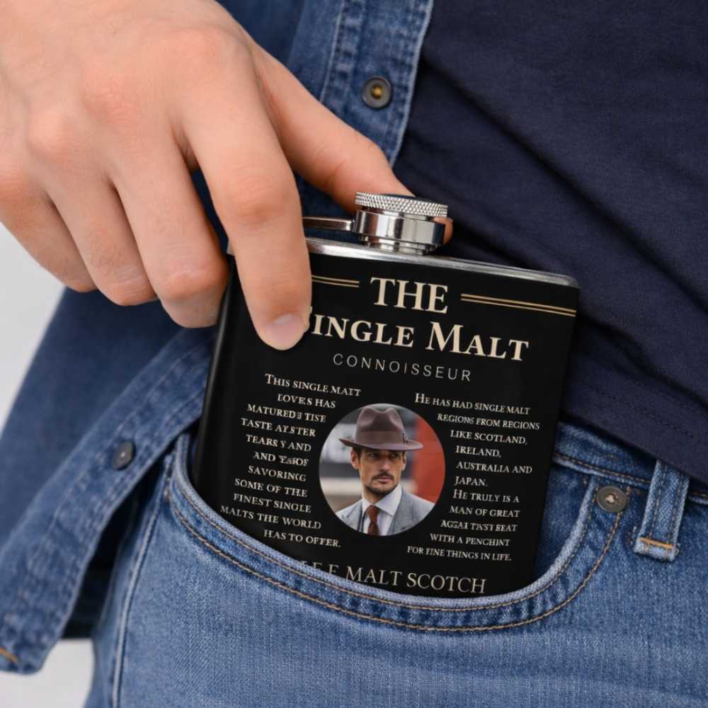 Hip Flask with Funnel-The Single Malt