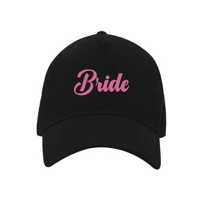 Custom Cap Bride Party Black Caps