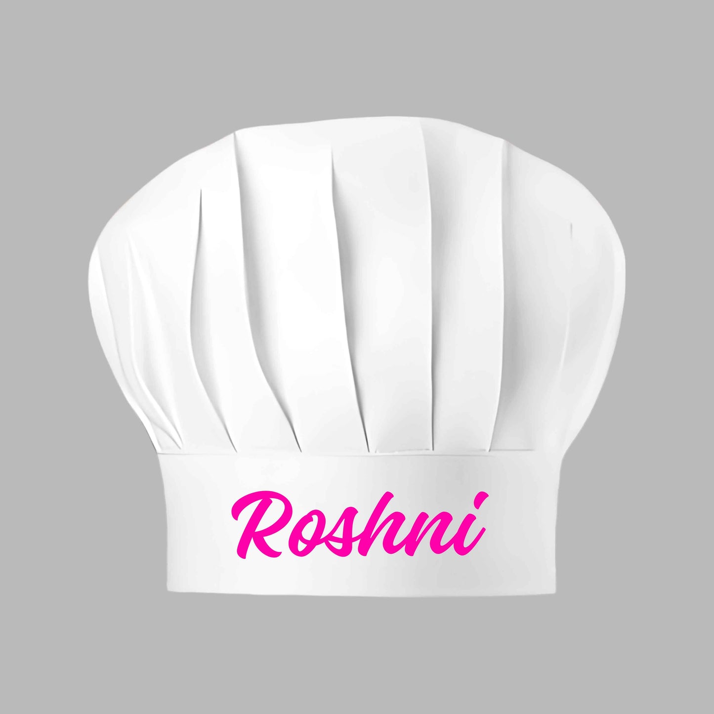 Custom Chef Hat with Name - White Chef Toque