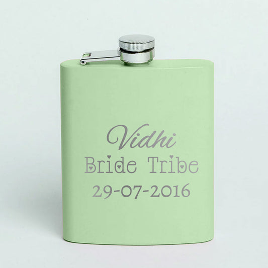 Liquor Flask for Women Custom Bride Gift 8OZ Stainless Steel Pink Hip Flask