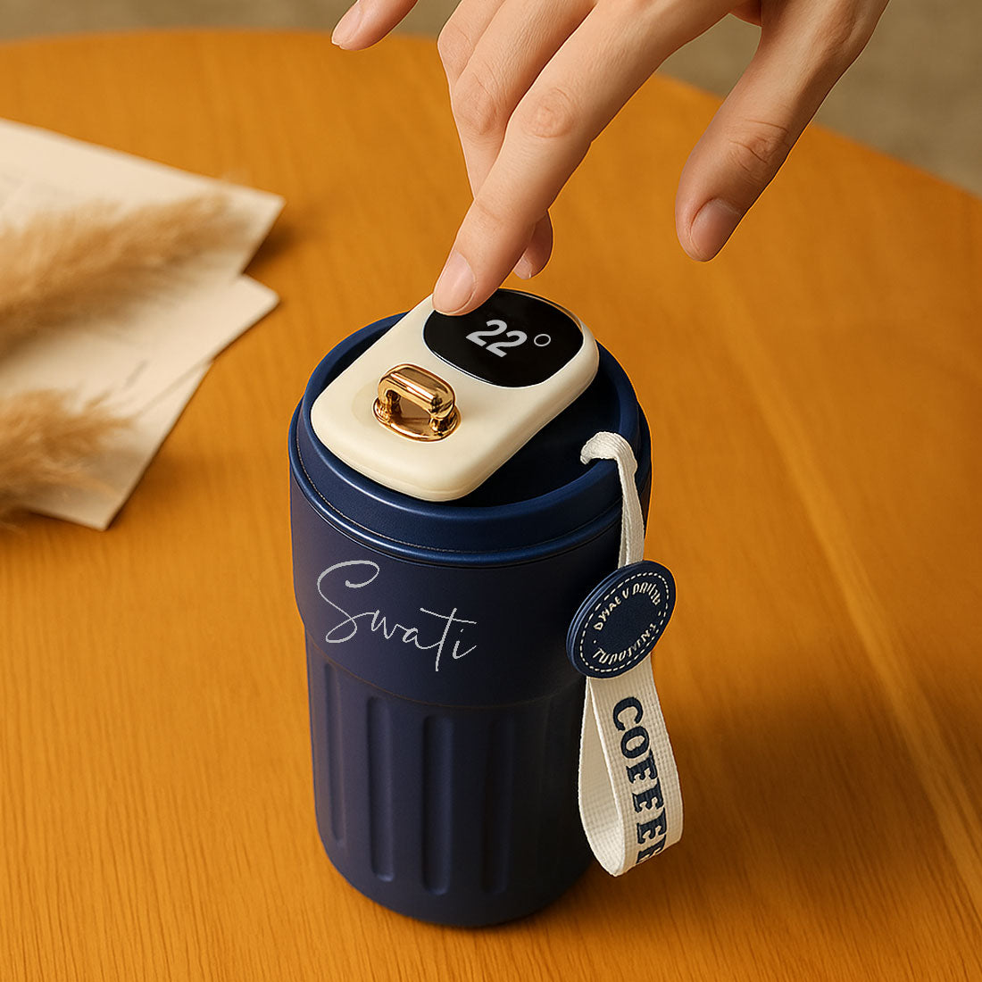 Nutcase Personalised Tumbler with Temperature Display-Made with 304 Stainless Steel-500ml