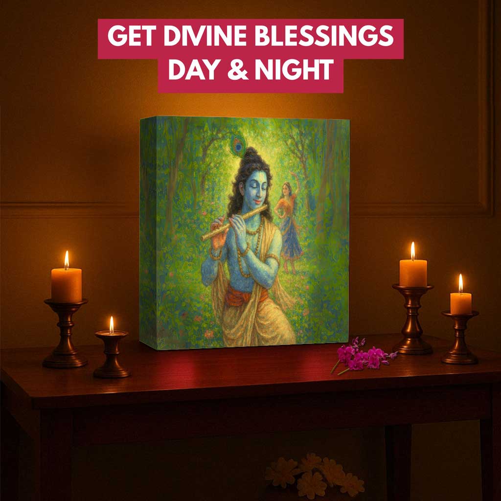 Krishna LED Light for Spiritual Home Decoration –  Beautiful God Lamp