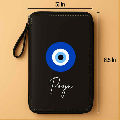 Passport Wallet with Name Faux Leather Travel Organizer Wallet & Luggage Tag Set