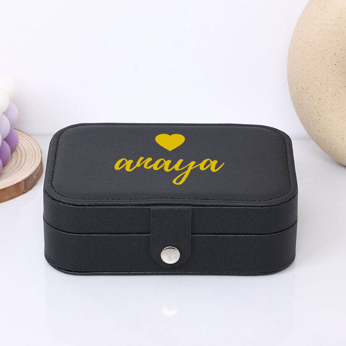 Personalized Jewellery Box  jewelry Organizer for Earrings Rings Pendants India 