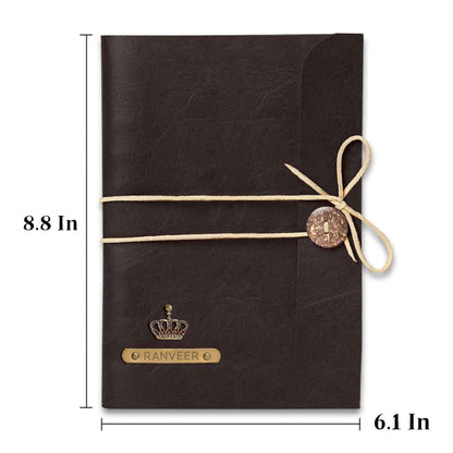 Custom Diary with Pen and Charms - Premium PU Leather Diaries and Pen