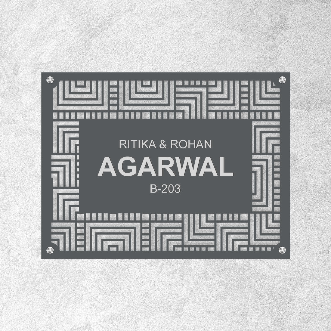 Buy Metal Name Plate for Home Stainless steel name plates Nutcase