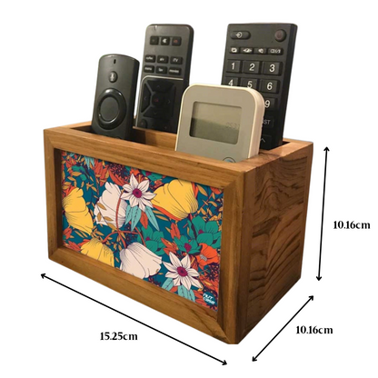 Elegant Remote Control Holder For TV / AC Remotes -  Autumn Leaves