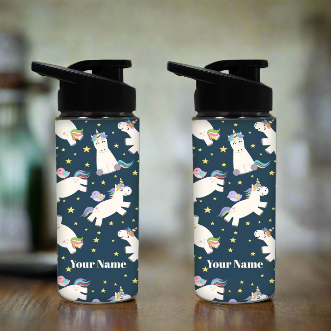 Unicorn Name Bottle Custom Sipper Bottles