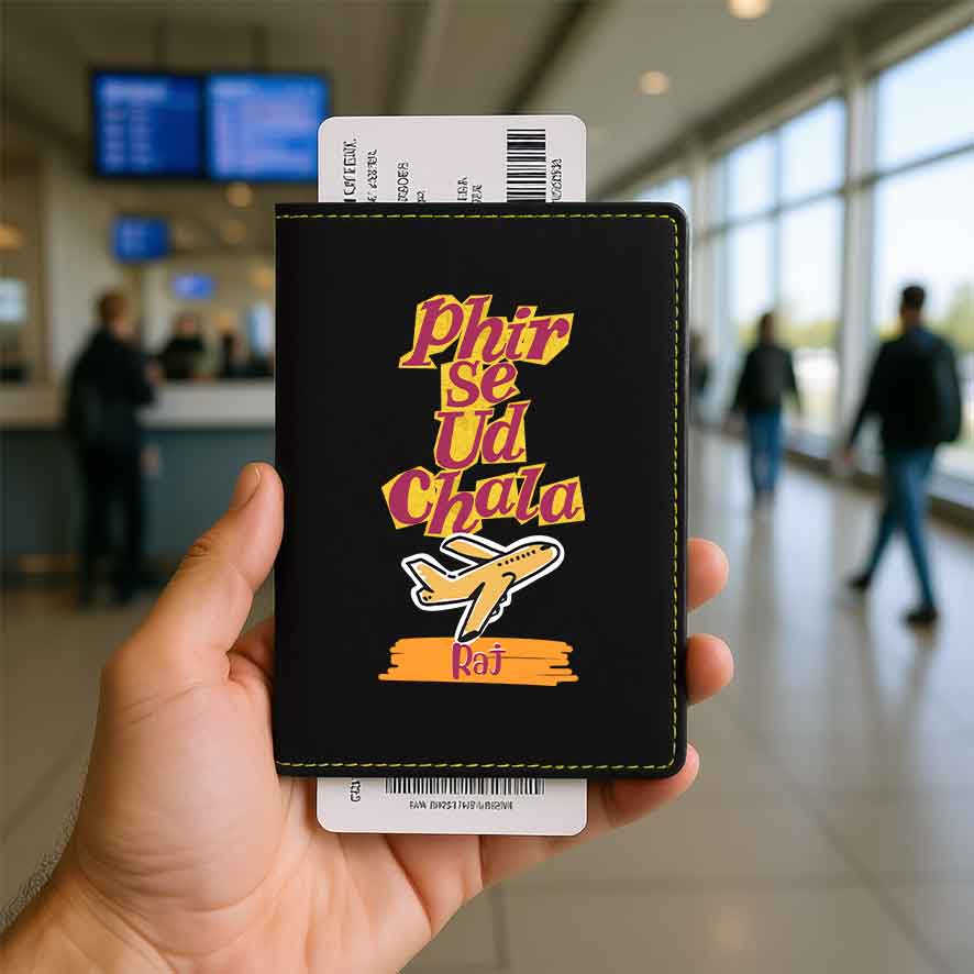 Cool Passport Covers Faux Leather Custom Holders for Passports-Phir Se Ud Chala