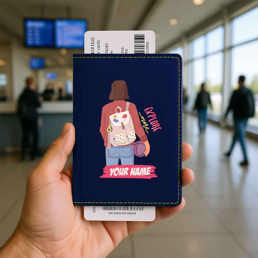 Passport Holder Women Faux Leather Custom Covers for Passports-Just Going