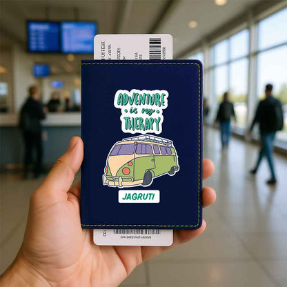Customised Passport Holder Faux Leather Custom Covers for Passports-Adventure Therapy
