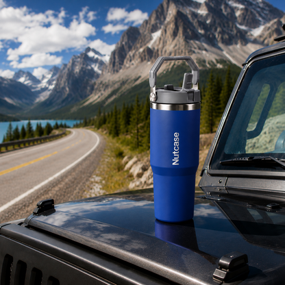 Nutcase Personalized Double Wall Insulated Water Bottle 900ml - BPA-free Vacuum Sipper Bottle