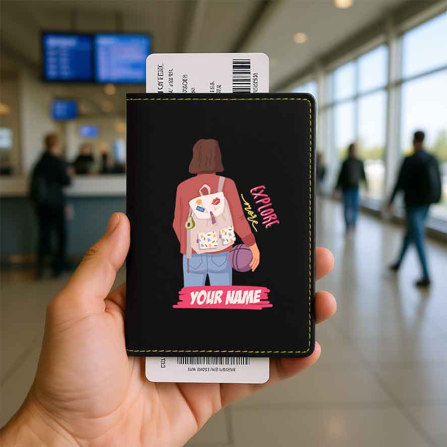 Passport Holder Women Faux Leather Custom Covers for Passports-Just Going