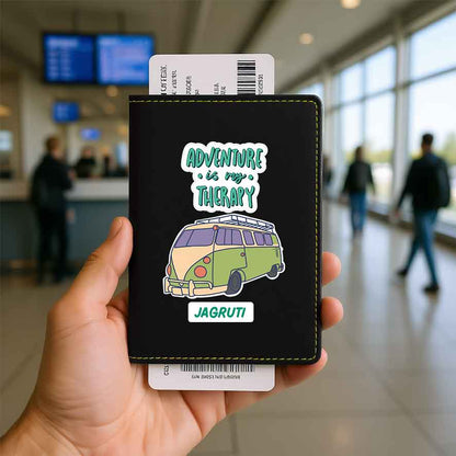 Customised Passport Holder Faux Leather Custom Covers for Passports-Adventure Therapy
